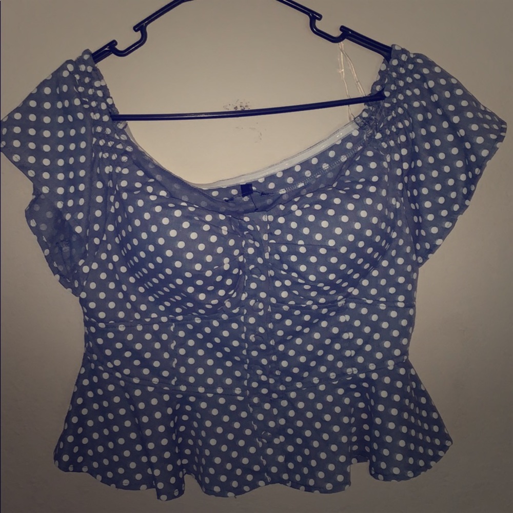 Fashion nova off shoulder crop top